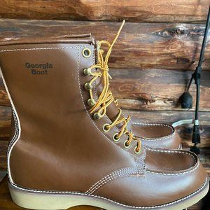 Vintage Georgia boot company marked to work boot biker boots